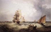 John ward of hull The Barque Columbia Spain oil painting artist